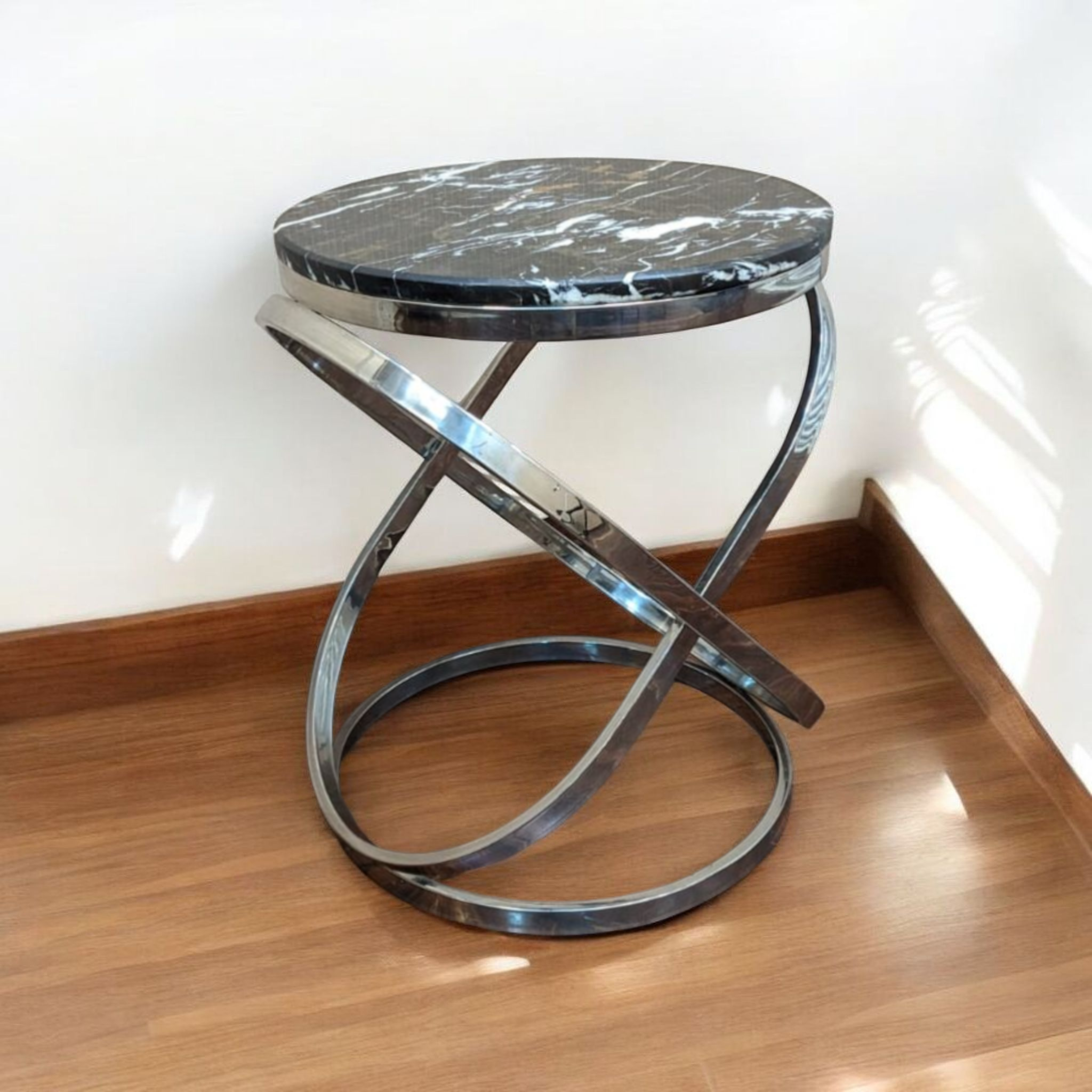 Brand New Unused Marble Top Corner Table