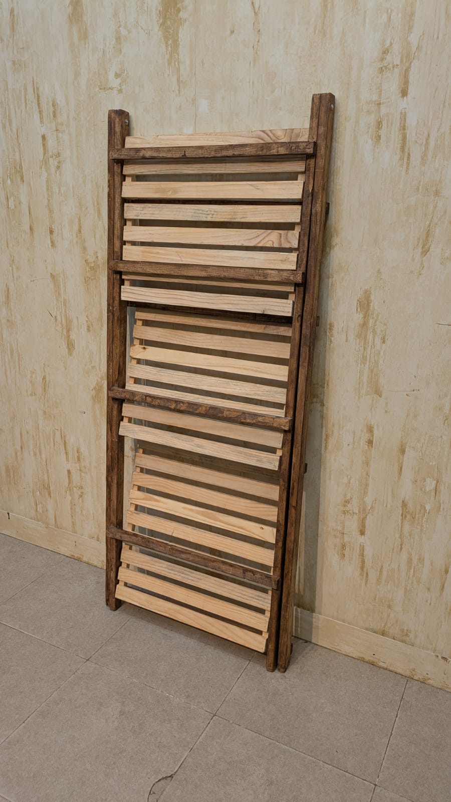 Brand New Foldable Pure wooden display shelf