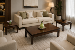 Center Table with 2 Side Tables Set