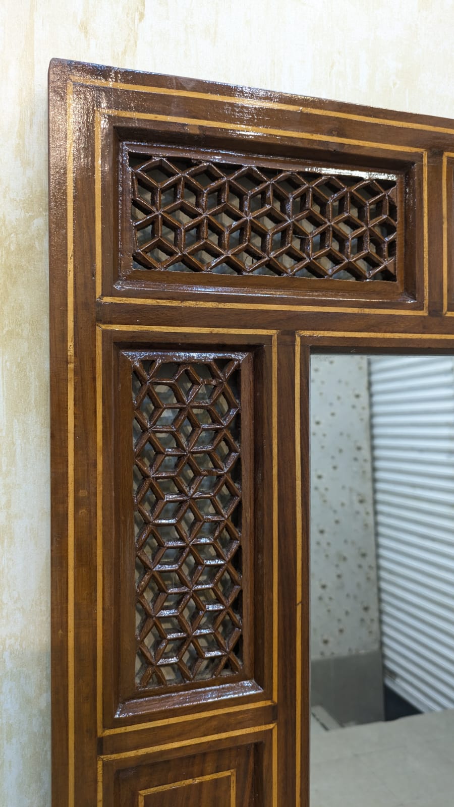 Console with Wall Mounted Mirror