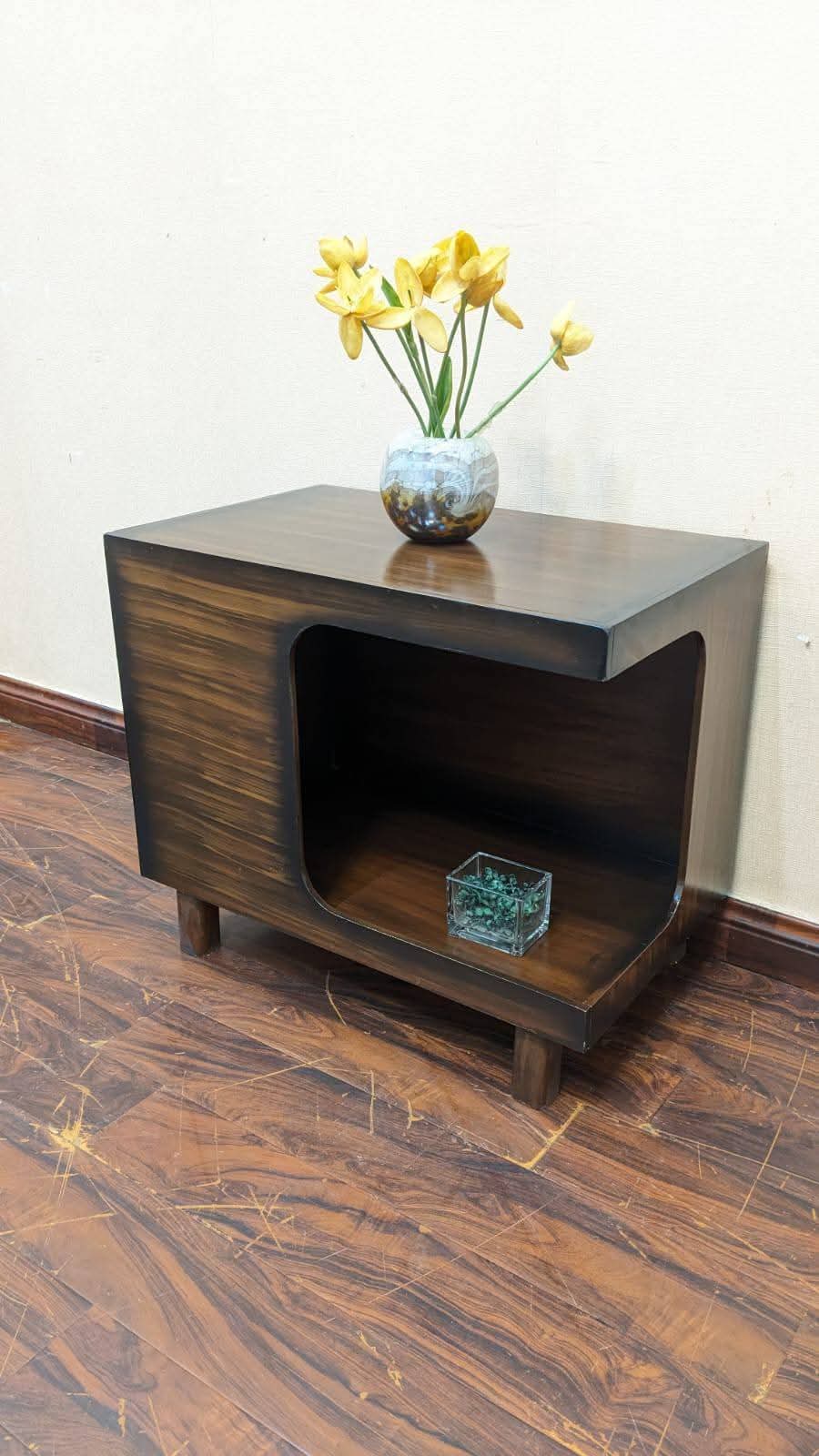 Modern Side Table With Built in Cat House