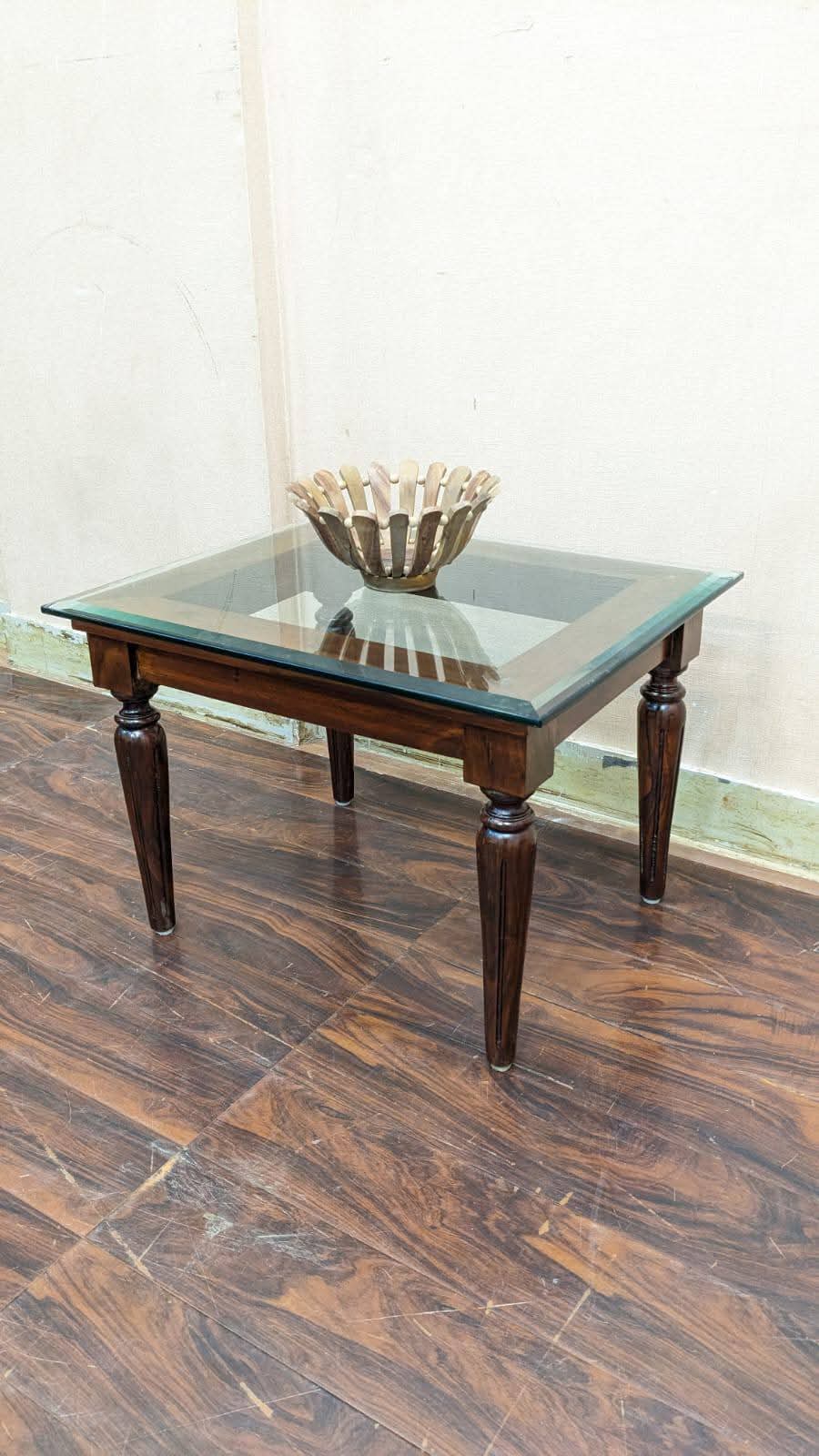 Solid Sheesham Wood Center and Side Tables