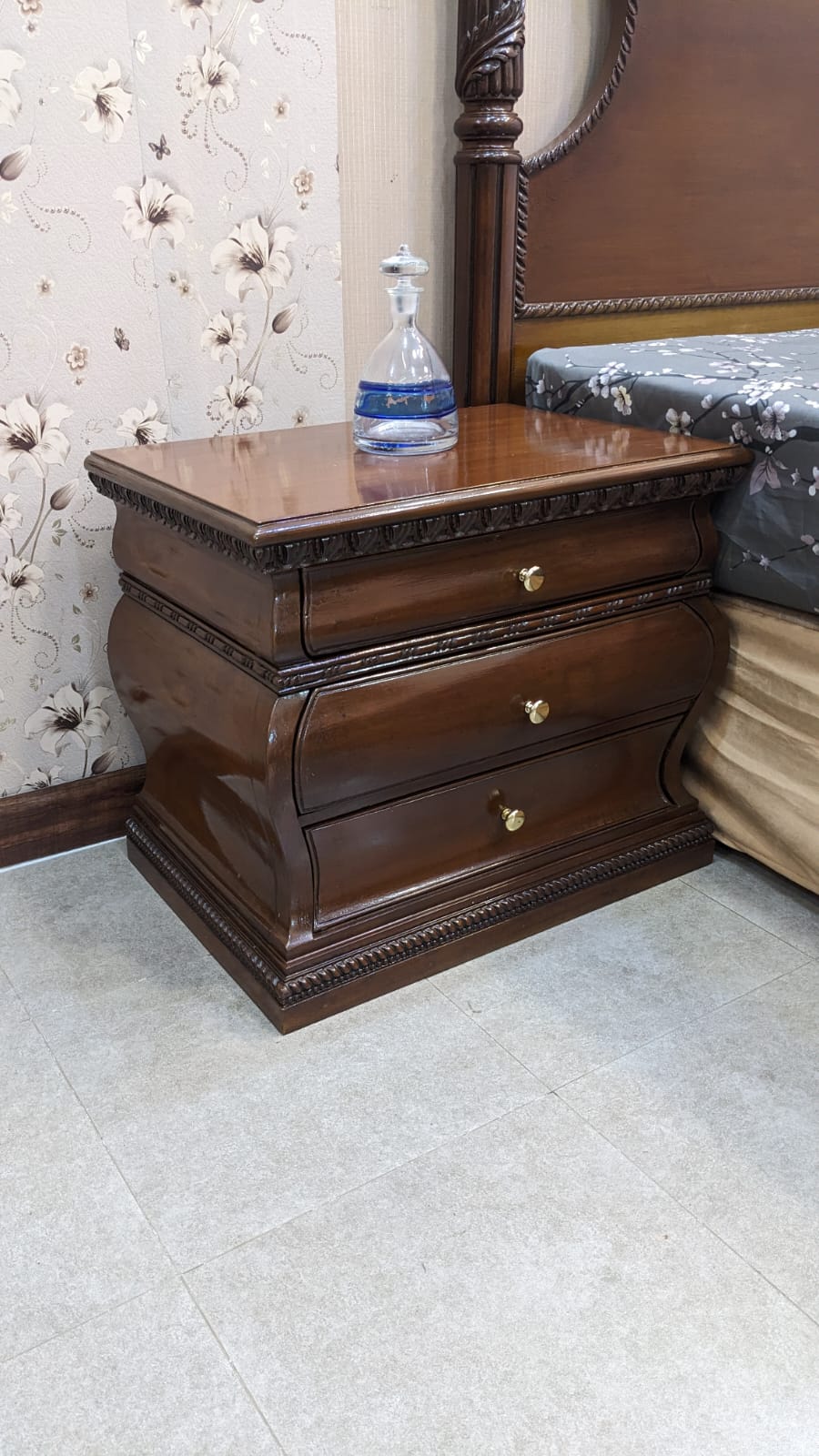 Sheesham Wood King Size Bed Set