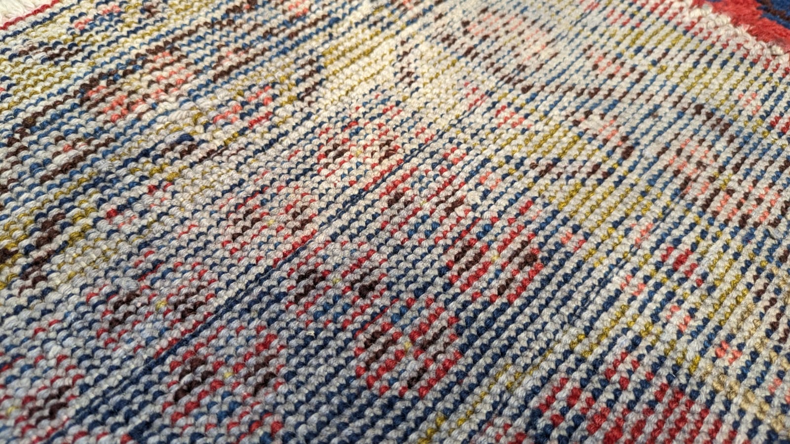 Vintage Persian Medallion Hand Knotted Carpet