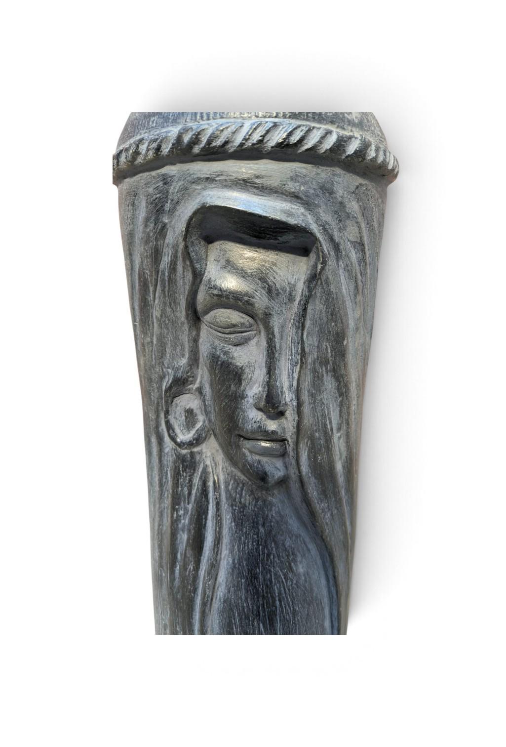 Brand New Face Cut Vase with Artificial Flowers