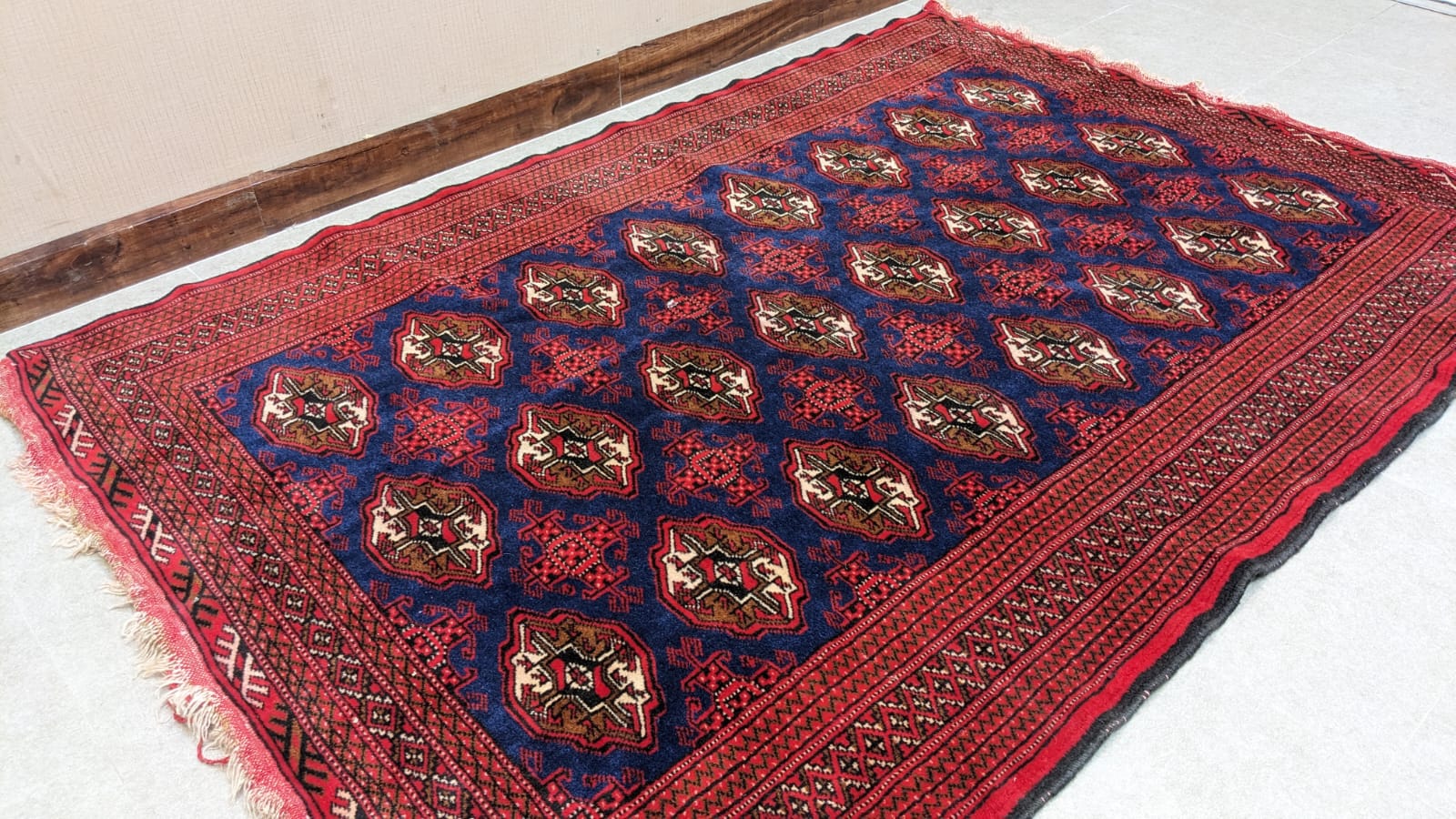 ✨Afghan Bokhara ✨ Hand Knotted Carpet