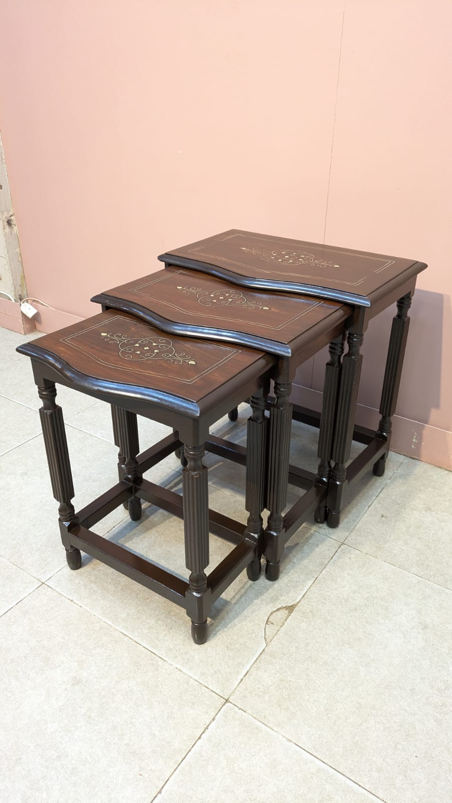Solid Sheesham Wood Nesting Tables