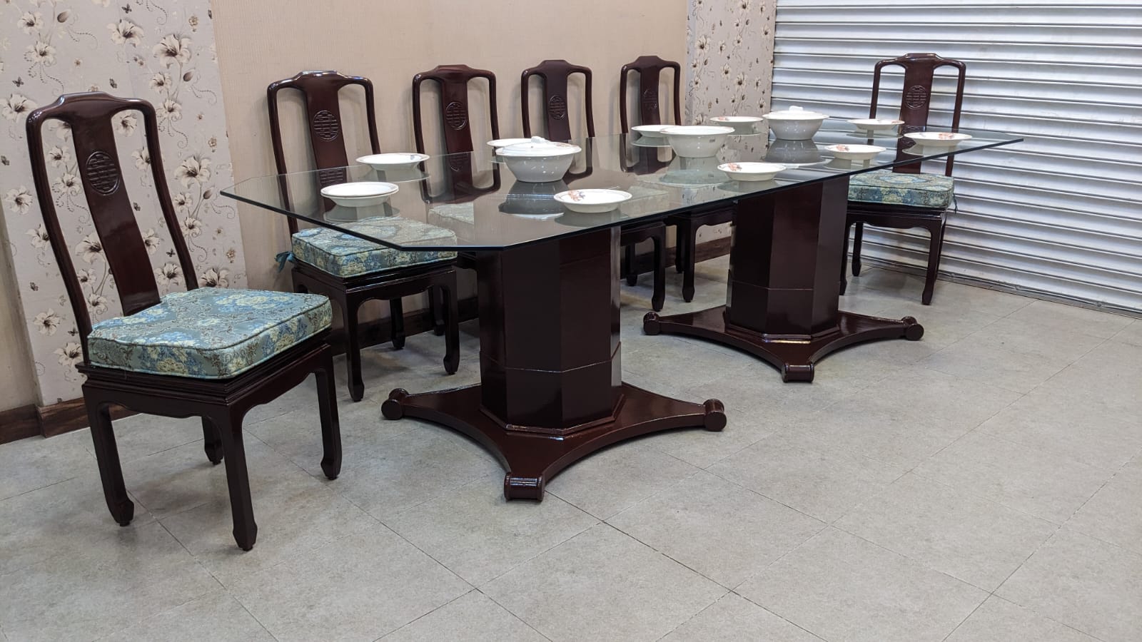 Antique Imported Chinese 10 Seater Dining Table
