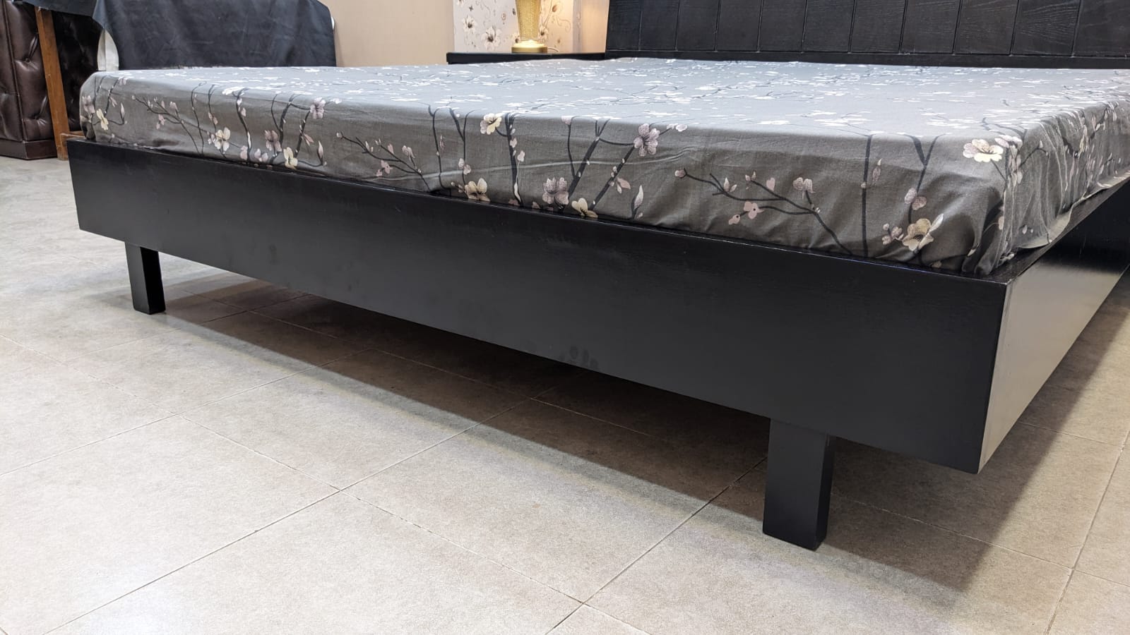 Habitt King Size Bed with 2 Side Tables