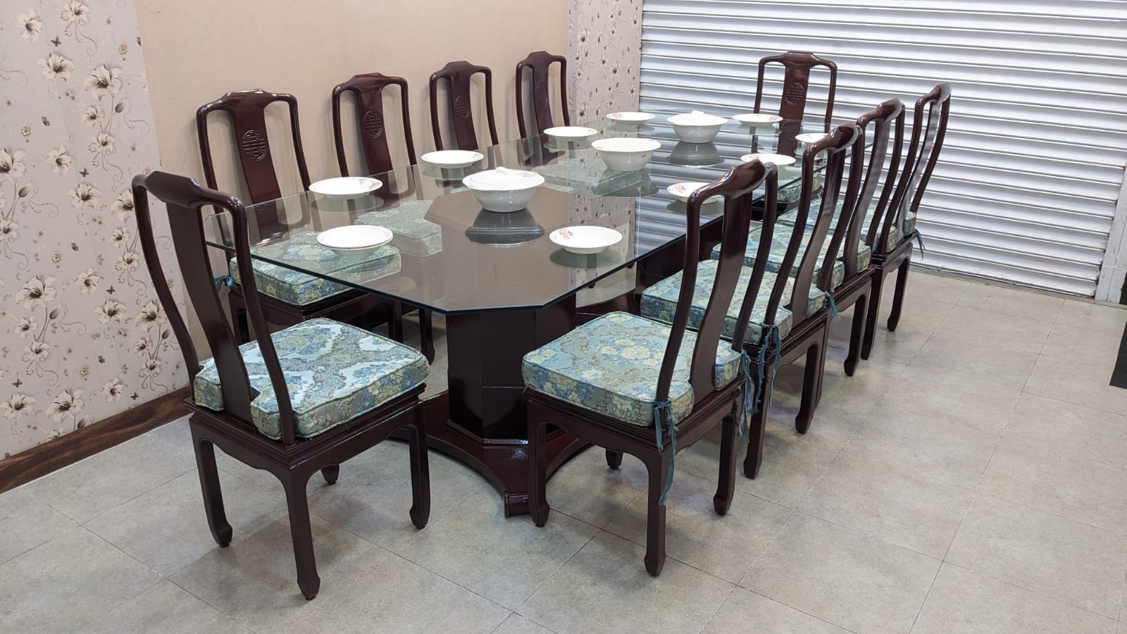 Antique Imported Chinese 10 Seater Dining Table