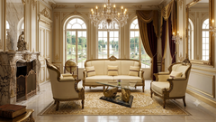 Chinioti Royal Design 5 Seater Sofa Set