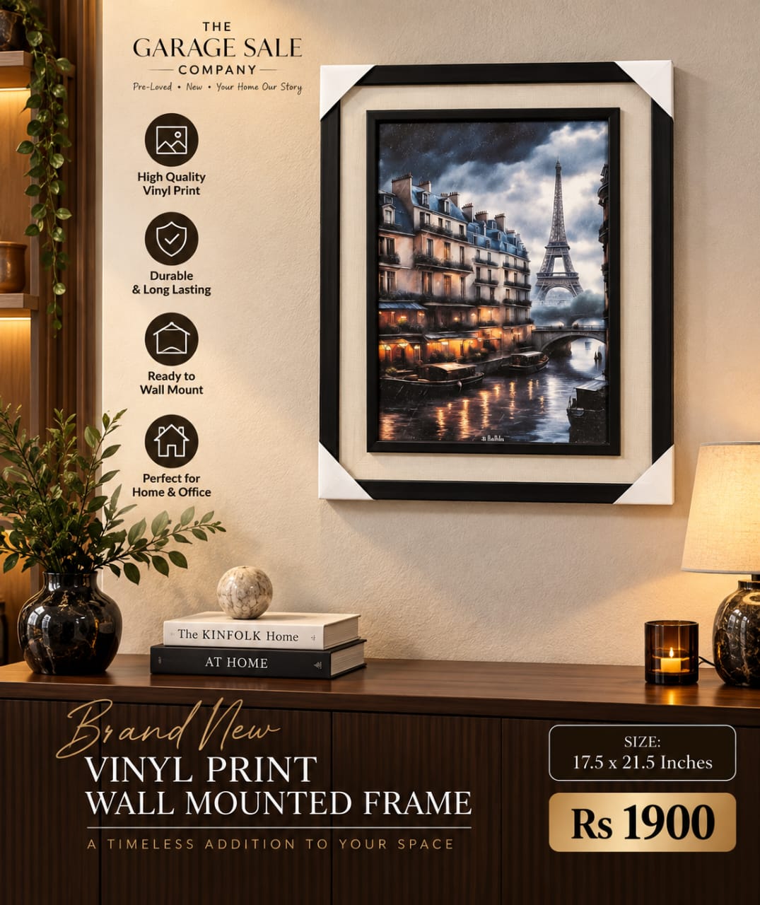 Wall Mounted Vinyl Frame