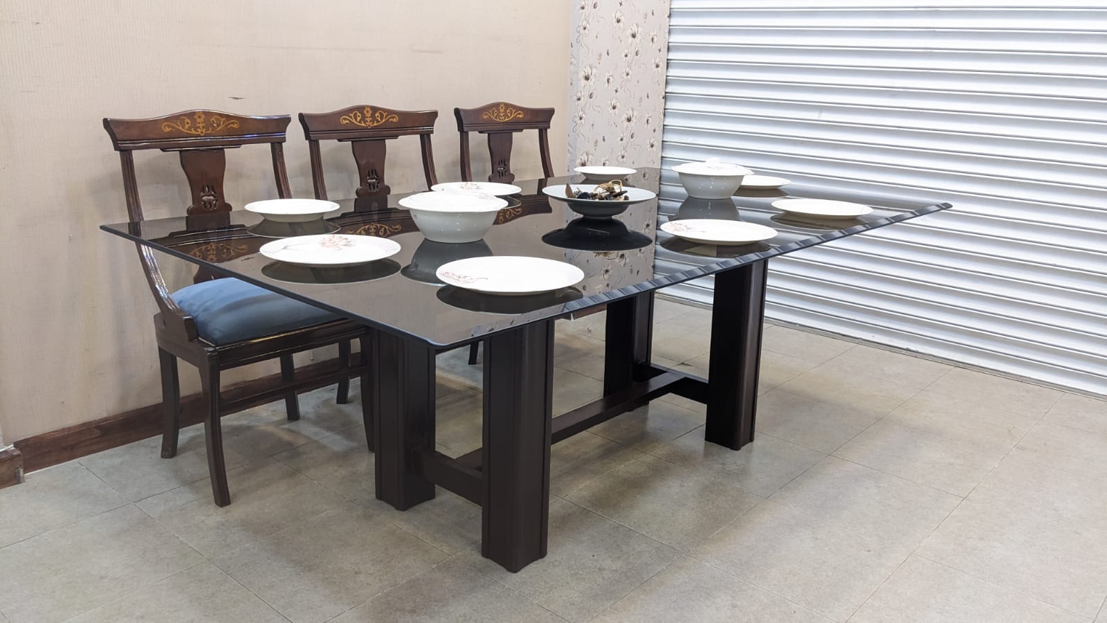 Solid Sheesham Wood 8 Seater Dining Table