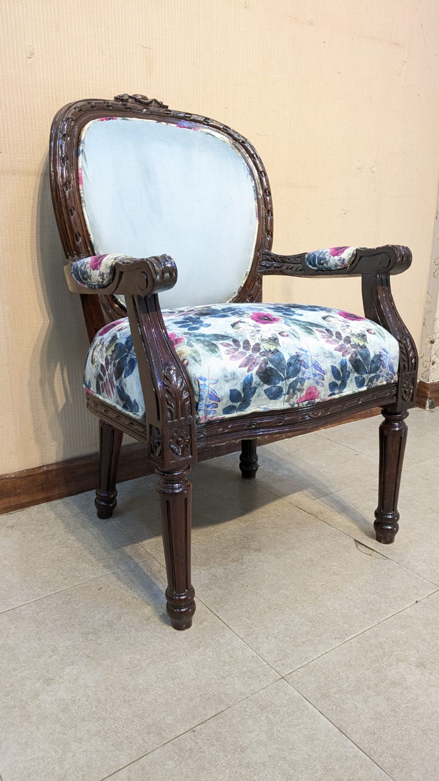 Solid Sheesham Wood 4 Seater Sofa Set