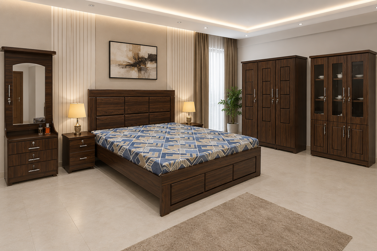 Complete King Size Bed Room Set