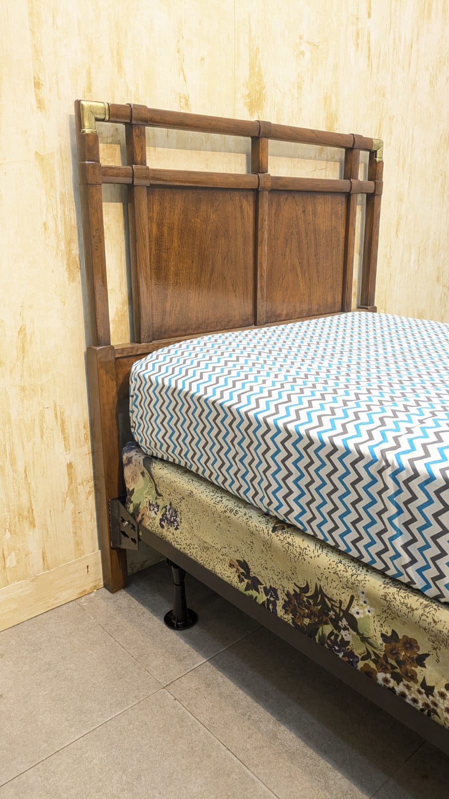 Imported Drexel Heritage Single Bed with Box & Spring Mattress