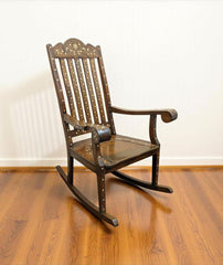Solid Sheesham Wood Rocking Chair