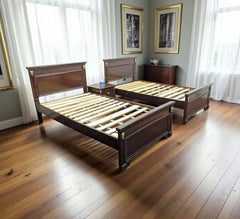 Pair Of Single Bed With 1 Shared Side Table