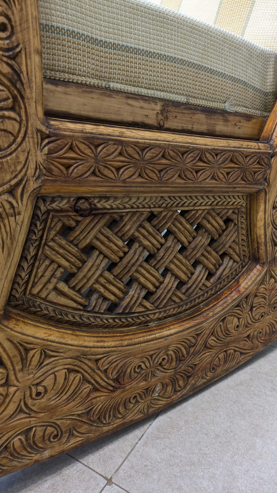 Solid Diyar Wood Rocking Chair