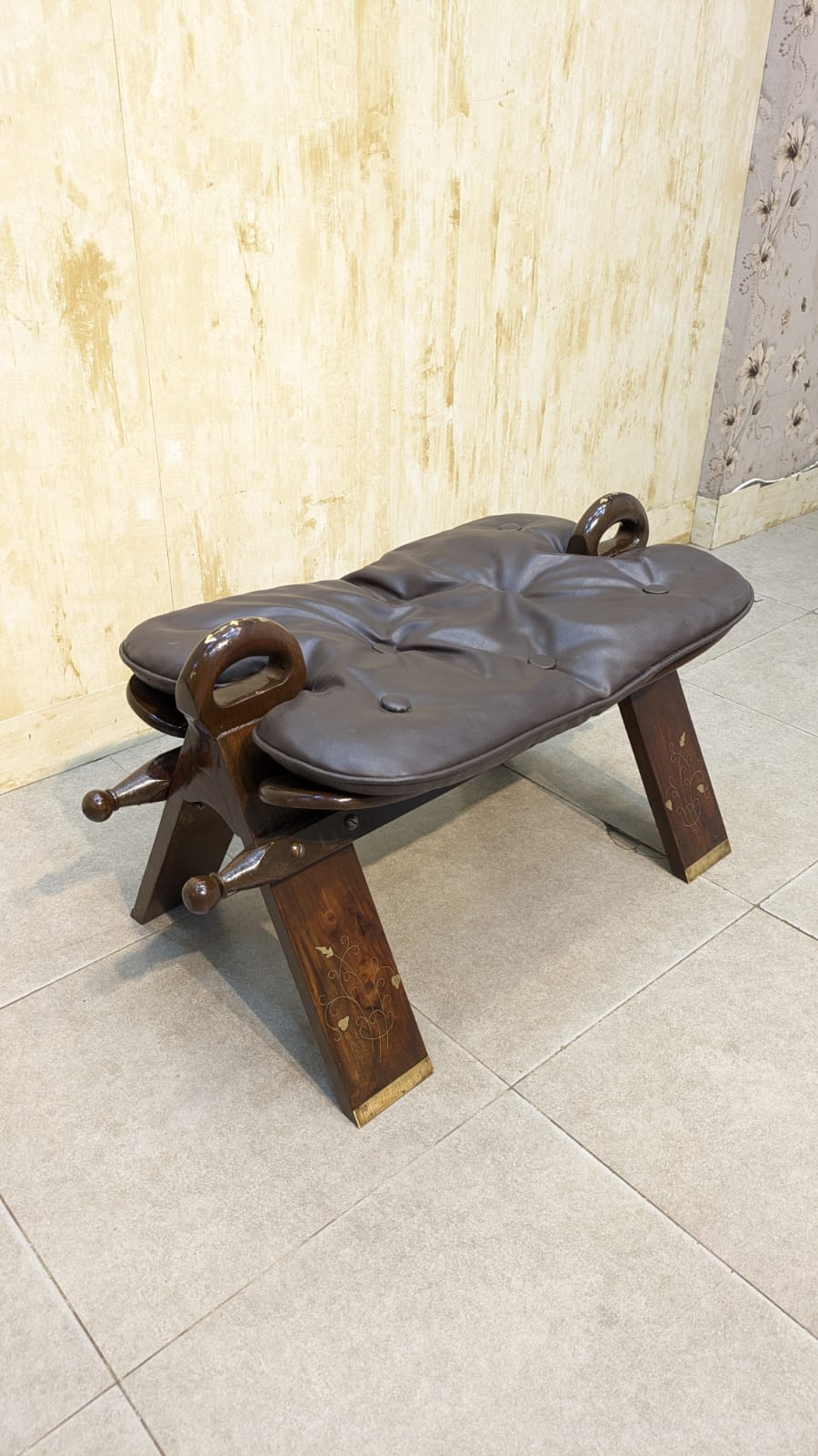 Beautiful solid sheesham wood Pair of Camel Stool