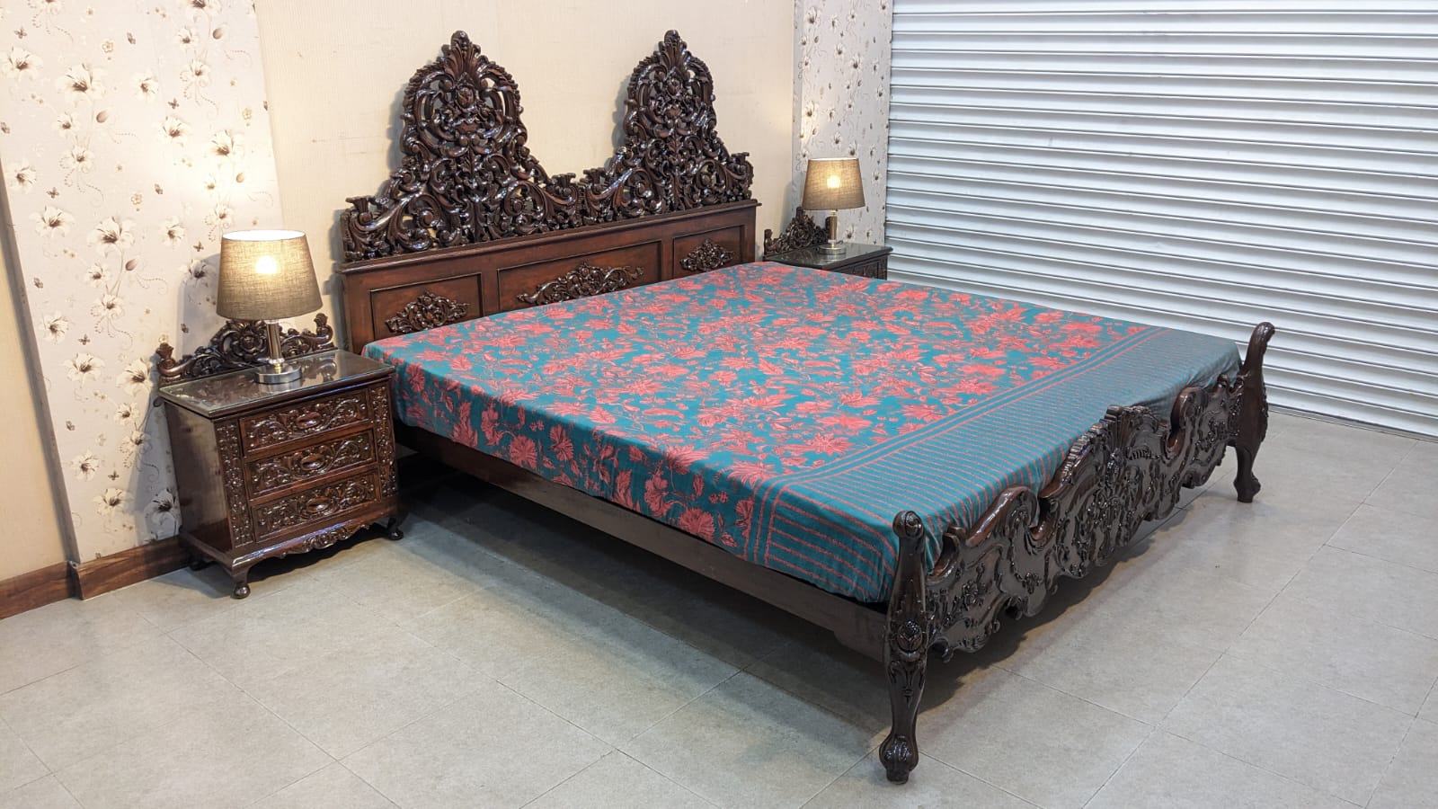 Antique King Size Bed Set