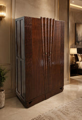 Solid Burma Teak Wood 2 Door Almirah