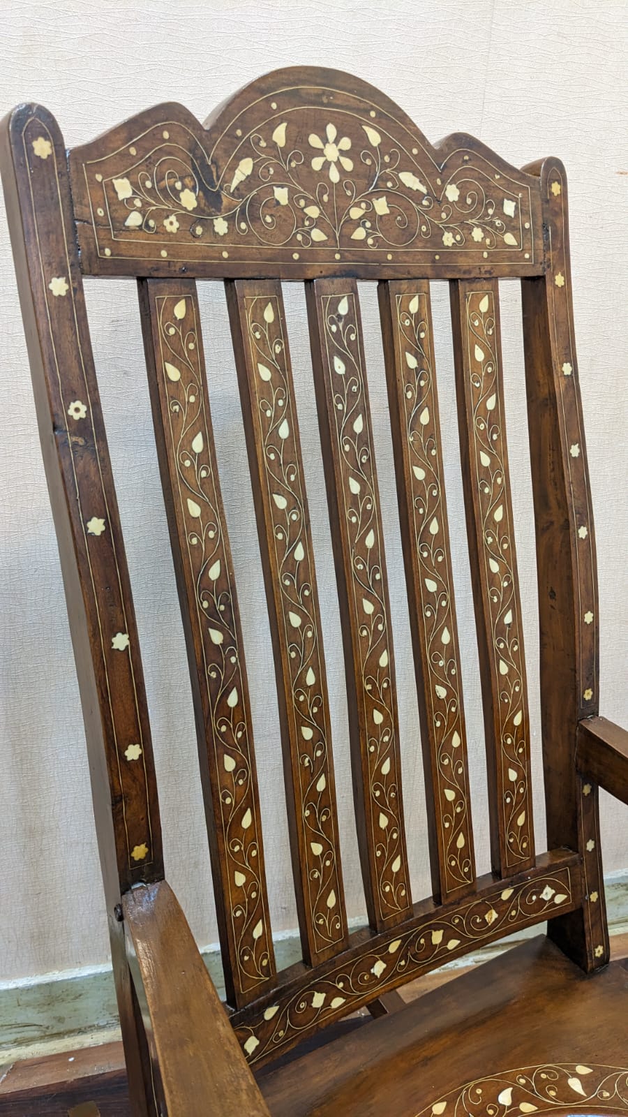 Solid Sheesham Wood Rocking Chair