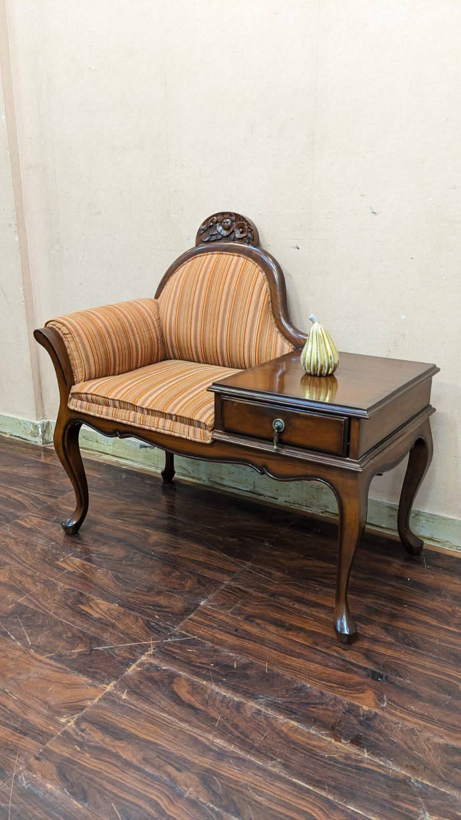 Solid Sheesham Wood Telephone Seattee