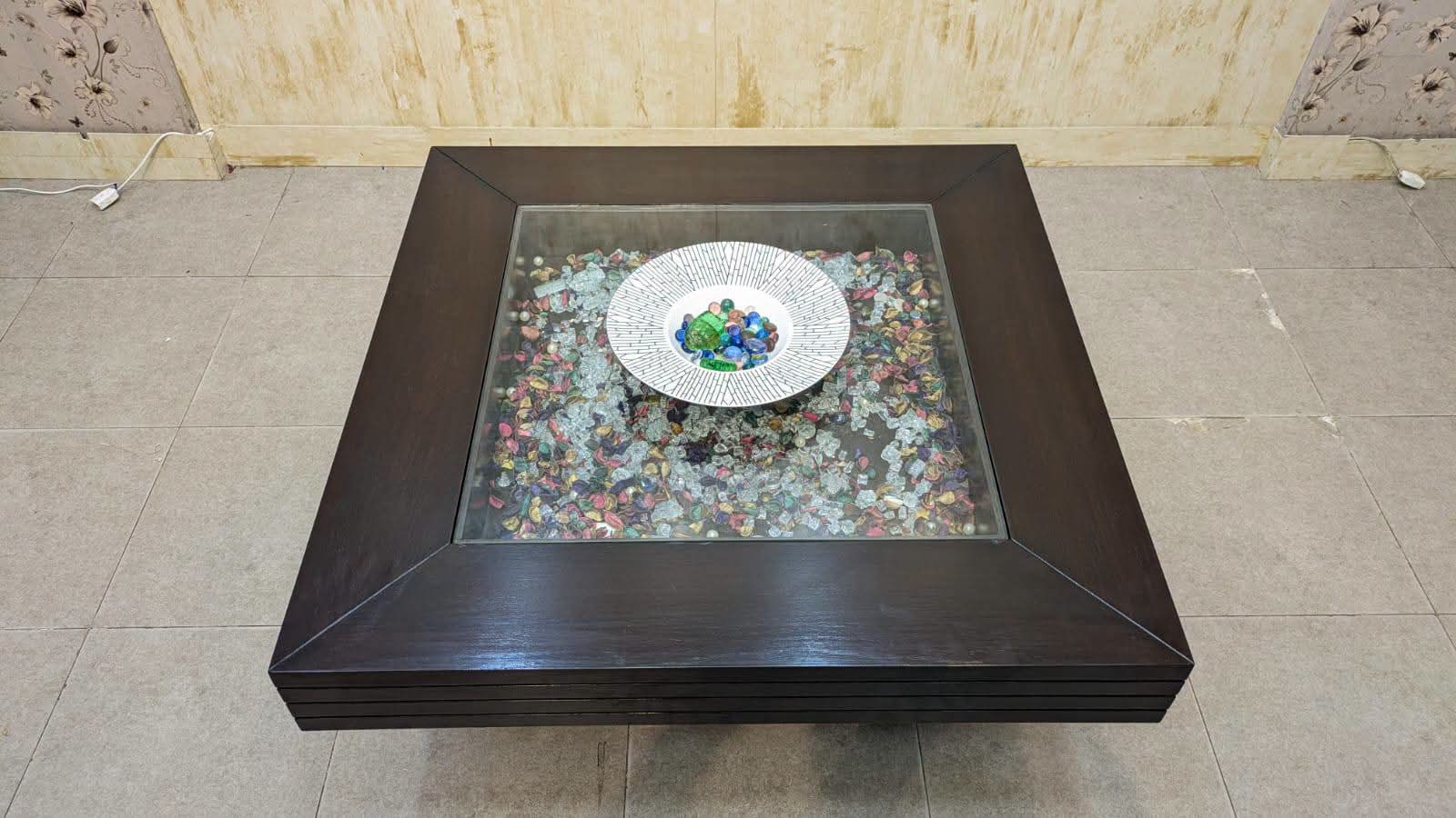 Center Table with 2 Side Tables Set