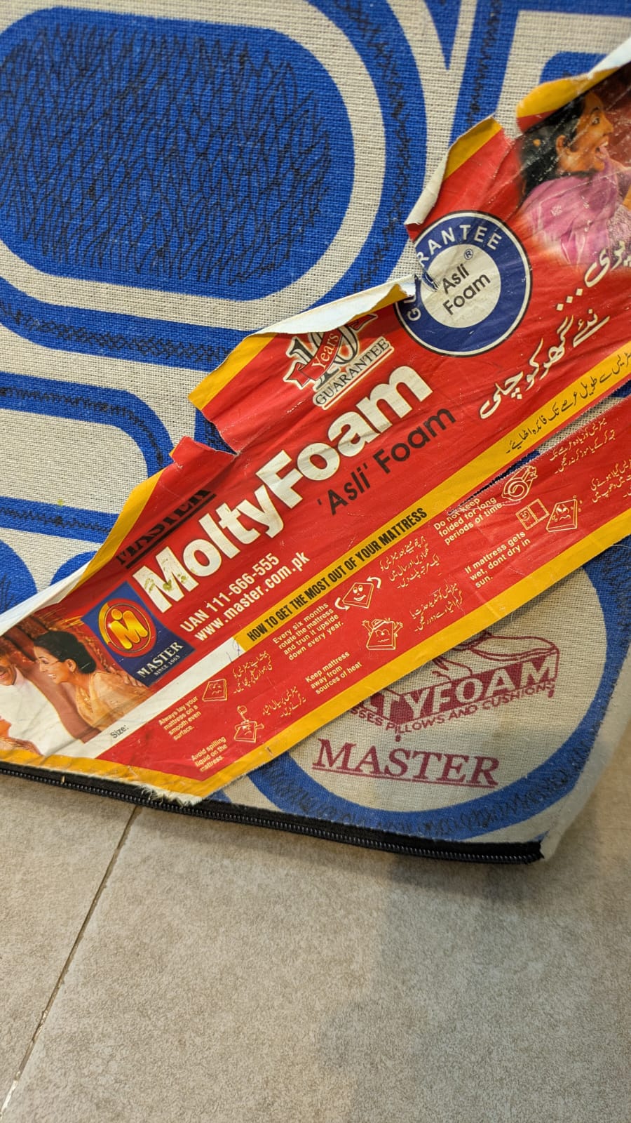 Master moltyfoam queen Size Mattress