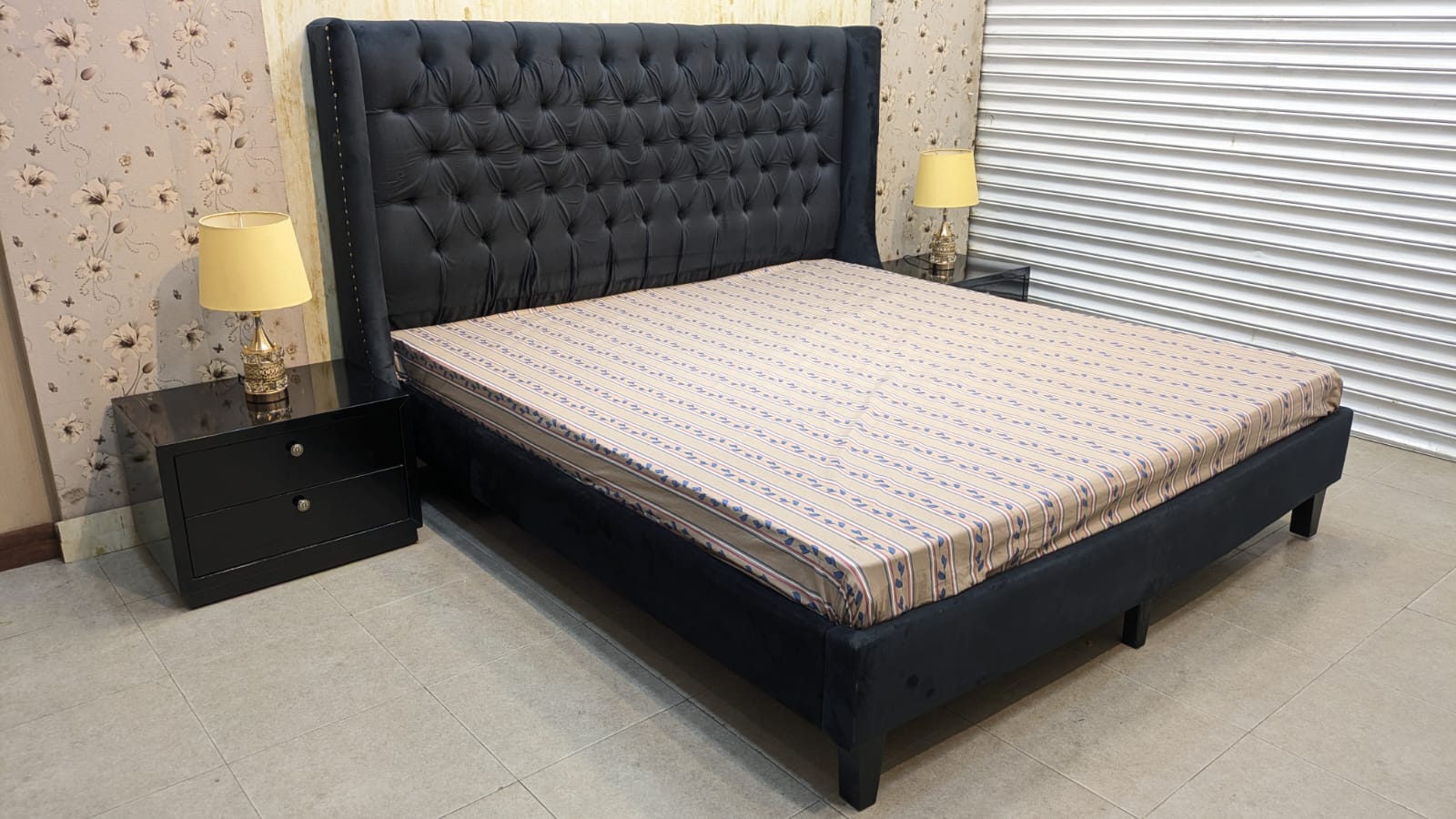 Modern King Size Bed Set
