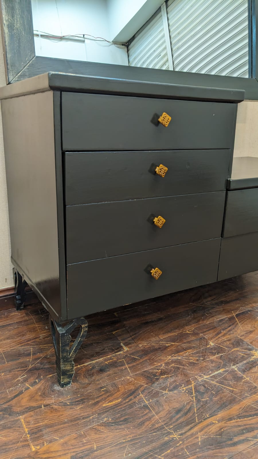 King Size Bed with 2 Side Tables and Dressing Table