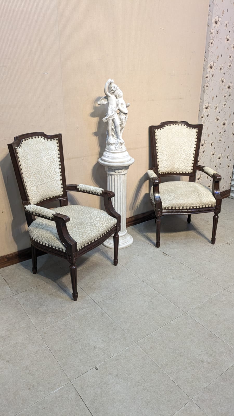 Solid Sheesham Wood Pair Of Bedroom Chairs