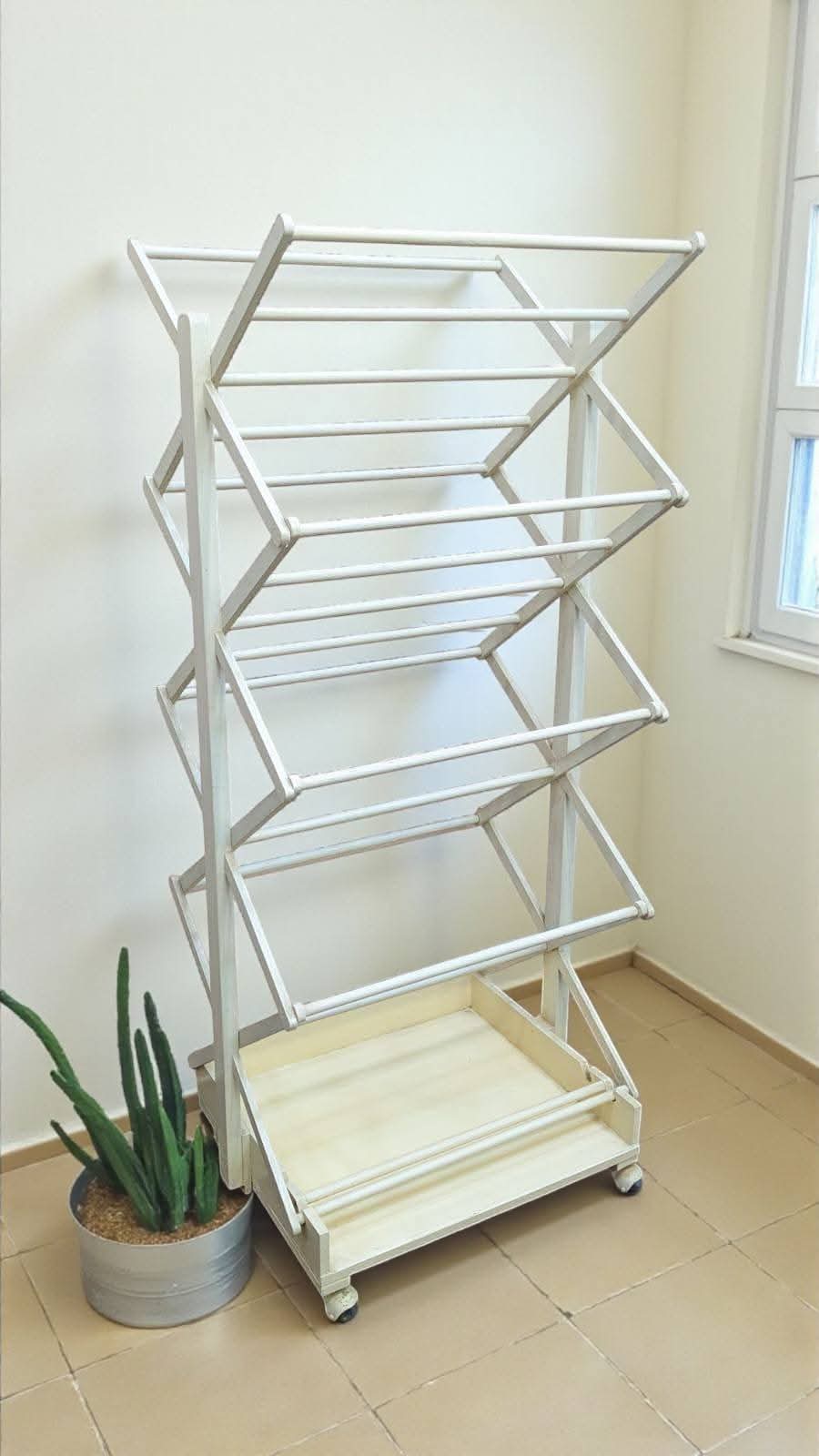 Pure Burma Teak Wood Towel Stand