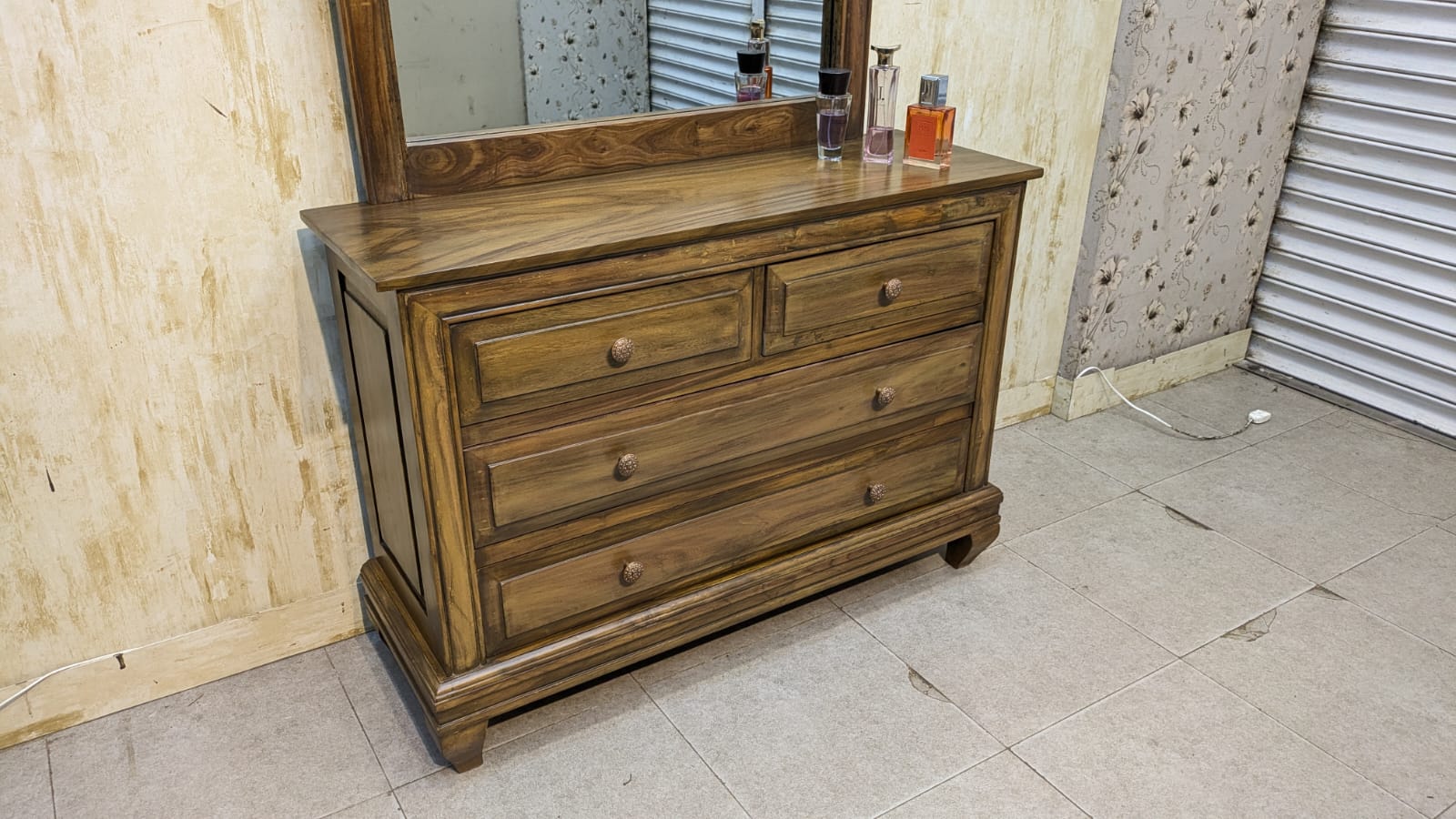 SHEESHAM WOOD KING SIZE BEDROOM SET
