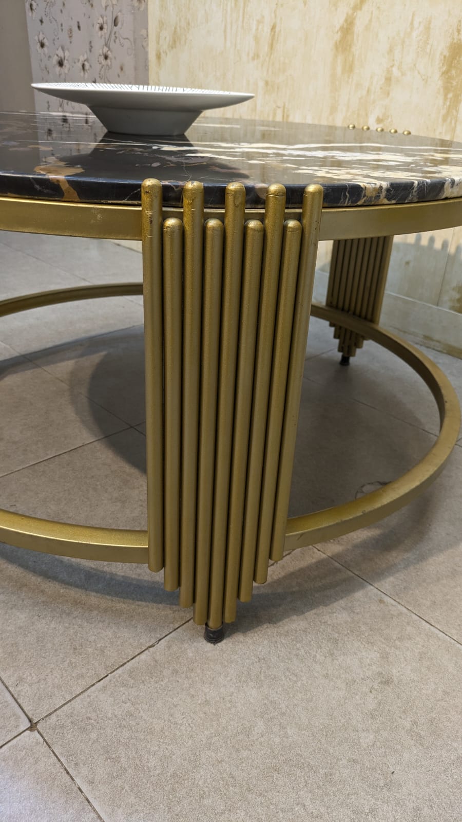 Center Table with Marble Top