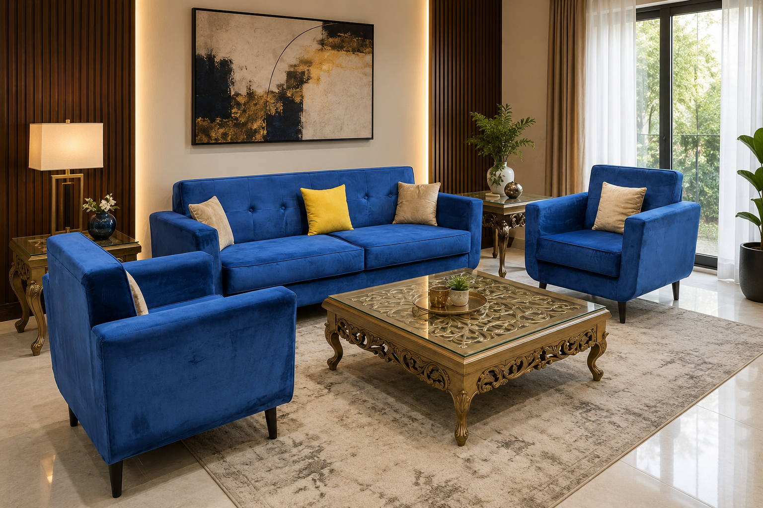 5 Seater Sofa Set