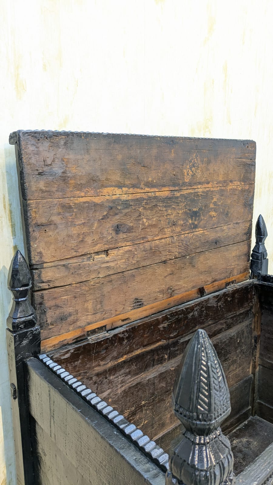 Antique Afghan Hand Carved Large Chest