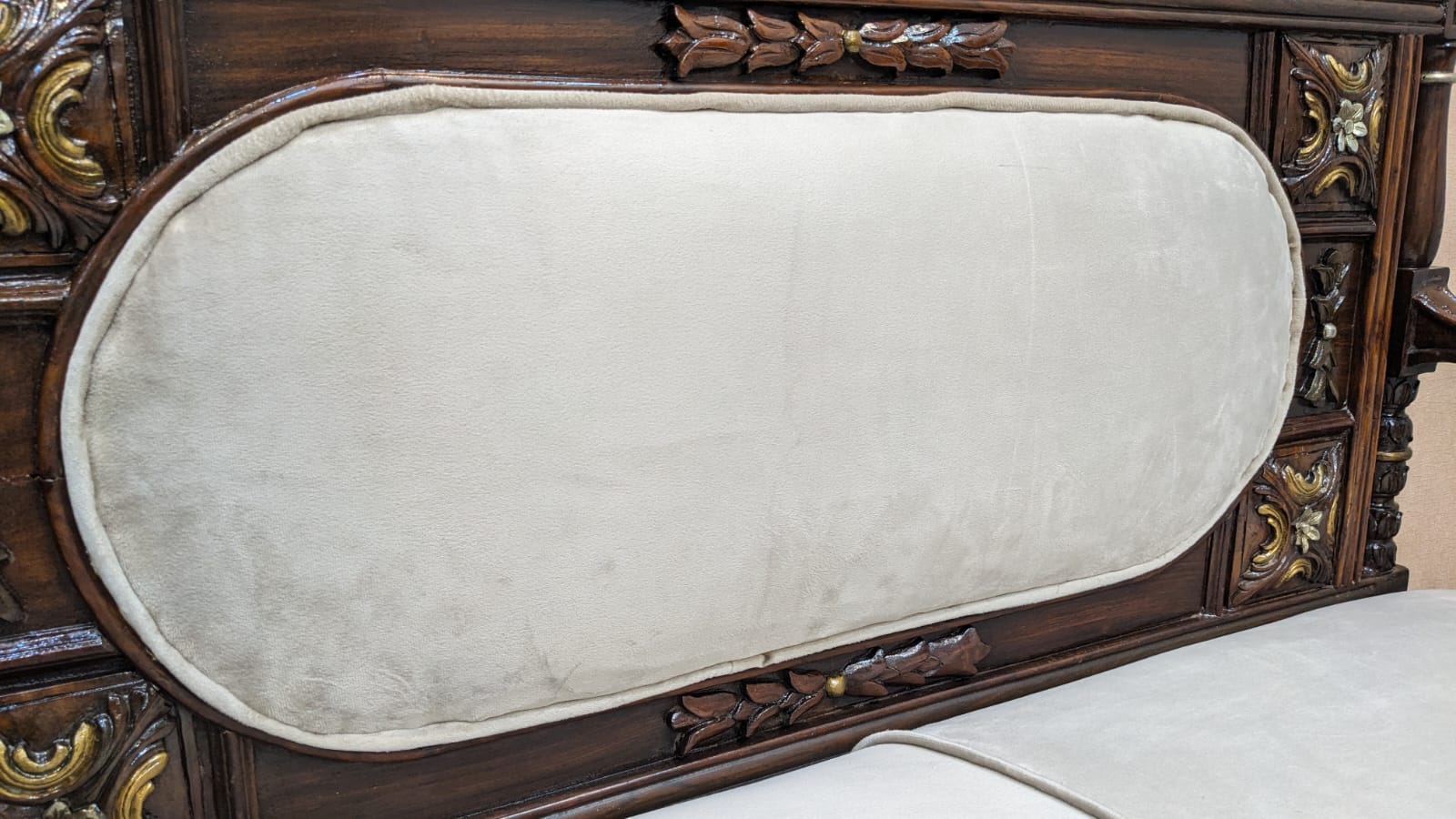 Solid Sheesham Wood 4 Seater Sofa Set