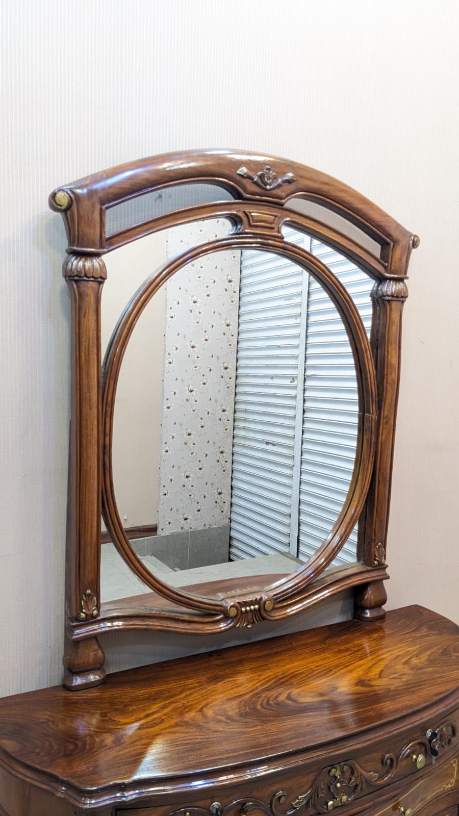 Solid Sheesham Wood King Size Bed Set