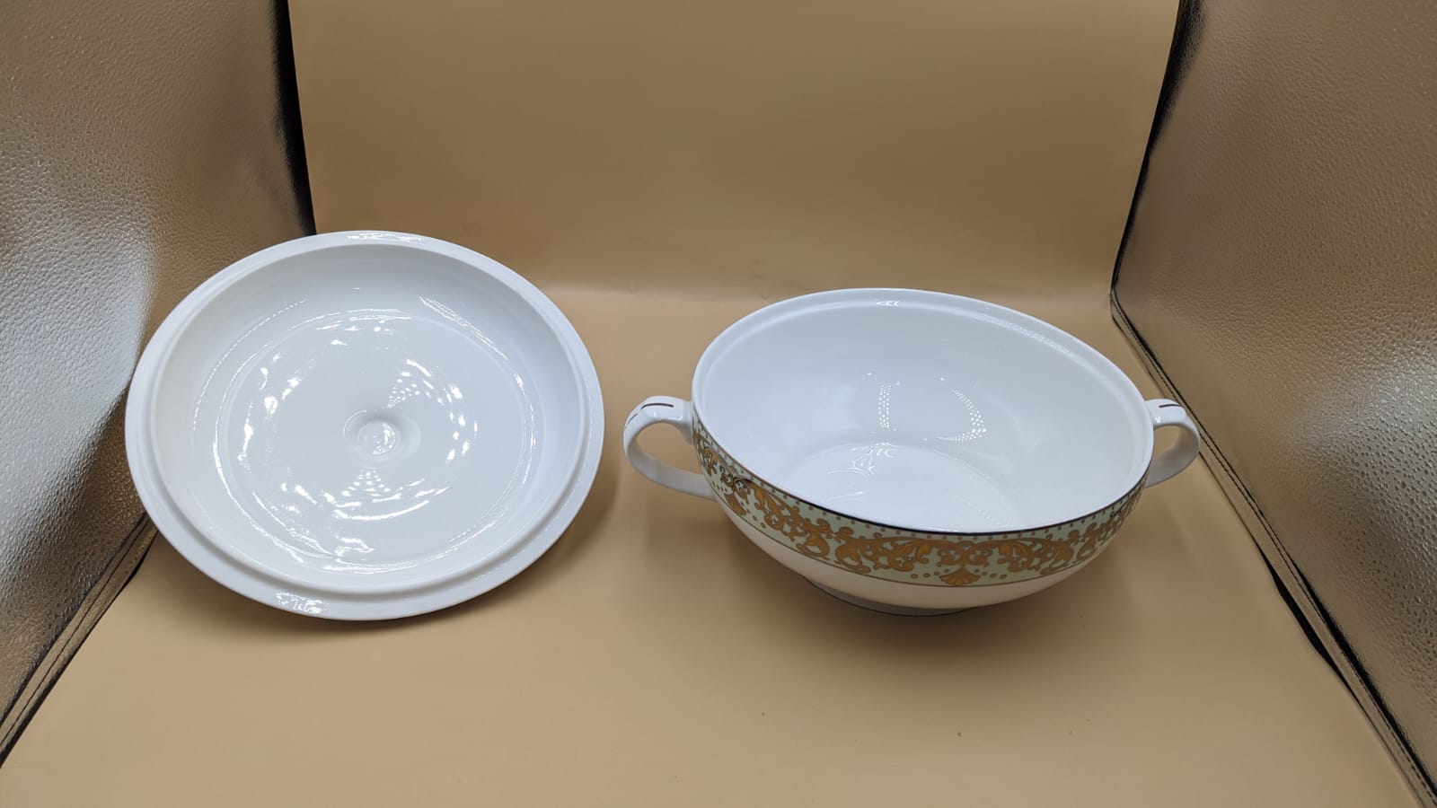 Imported 21 Pieces New Bone China Soup Set