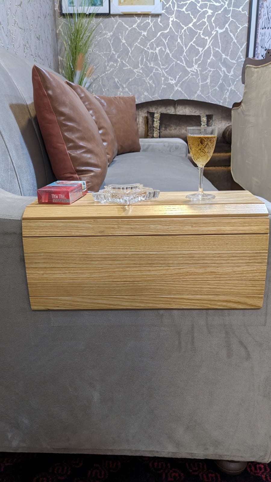Brand New Wooden Sofa Armrest Table