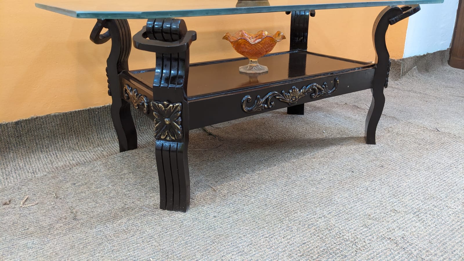 Sheesham Wood Center and Side Table Set