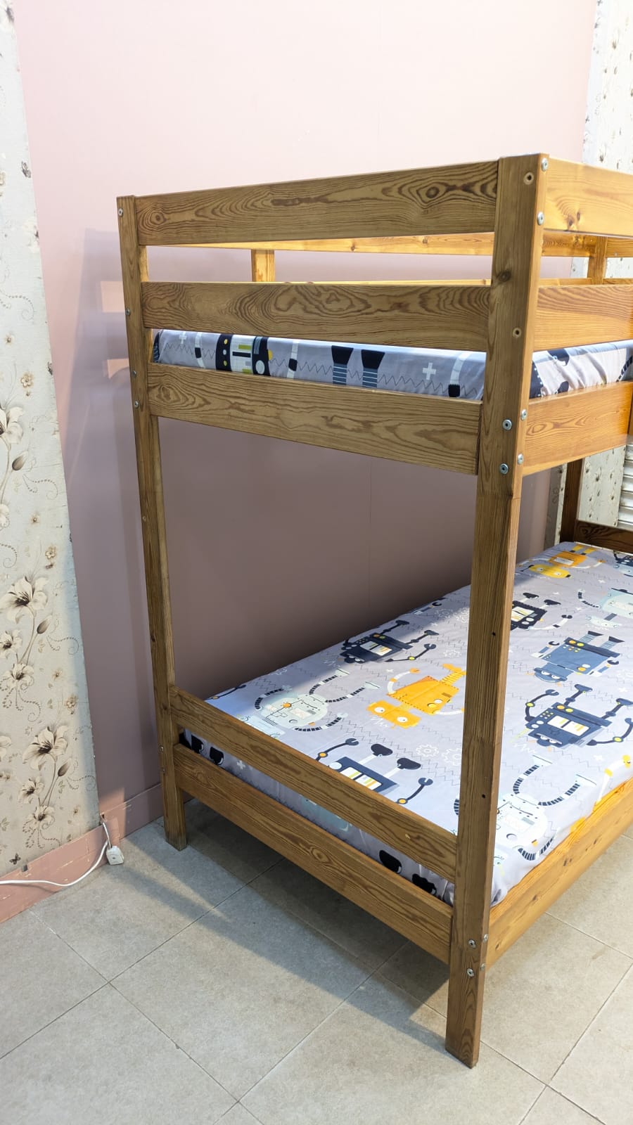 IMPORTED IKEA PURE WOODEN BUNK BED – SPACE-SAVING & STYLISH! 🛏️
