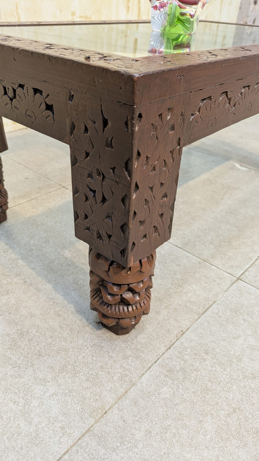 Solid Sheesham Wood Center Table