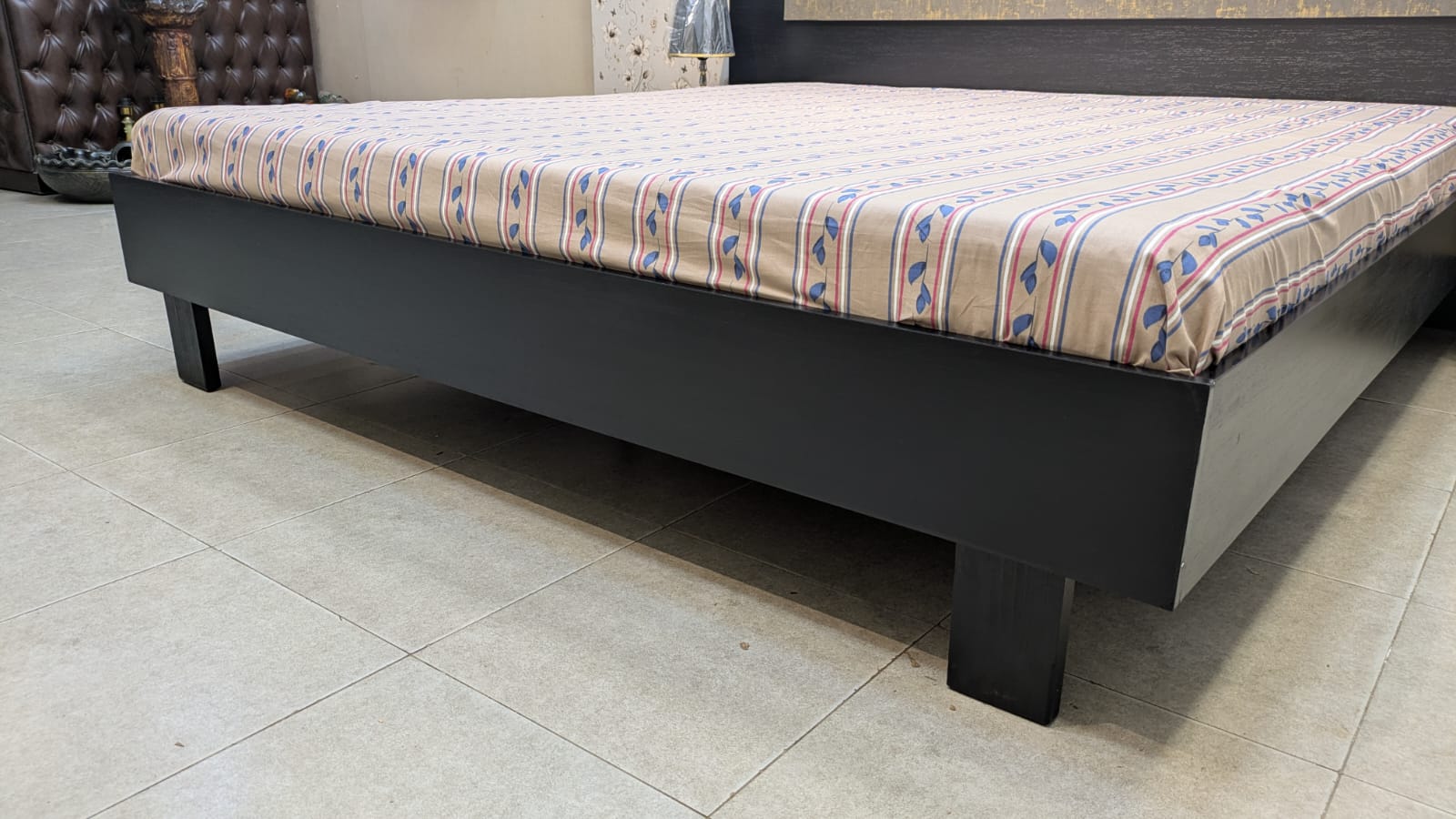 Habitt Novak King Size Bed With 2 Attached Side Table