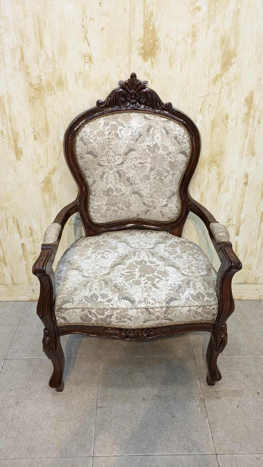 Solid Sheesham Wood Pair of Coffee Chairs Set
