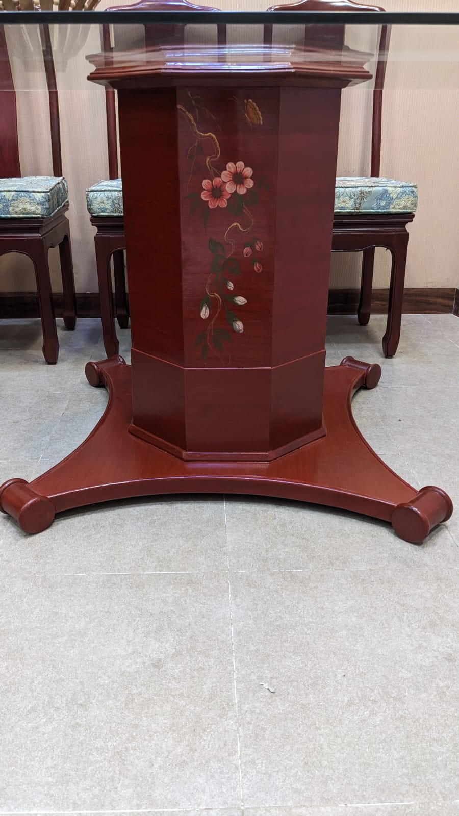 Antique Imported Chinese Rosewood 10 Seater Dining Table