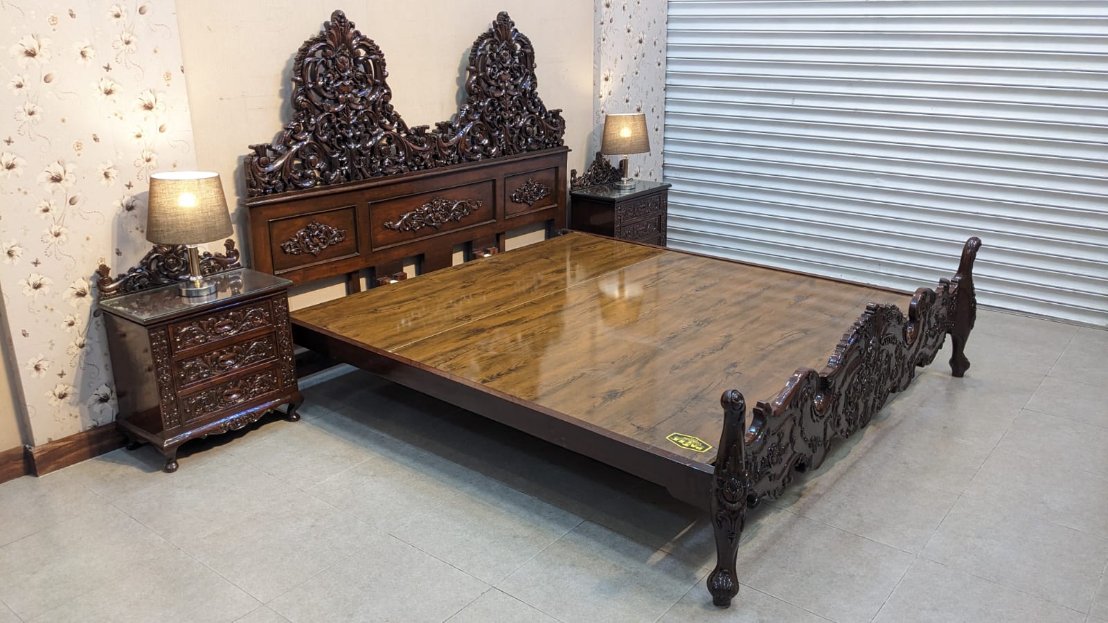 Antique King Size Bed Set