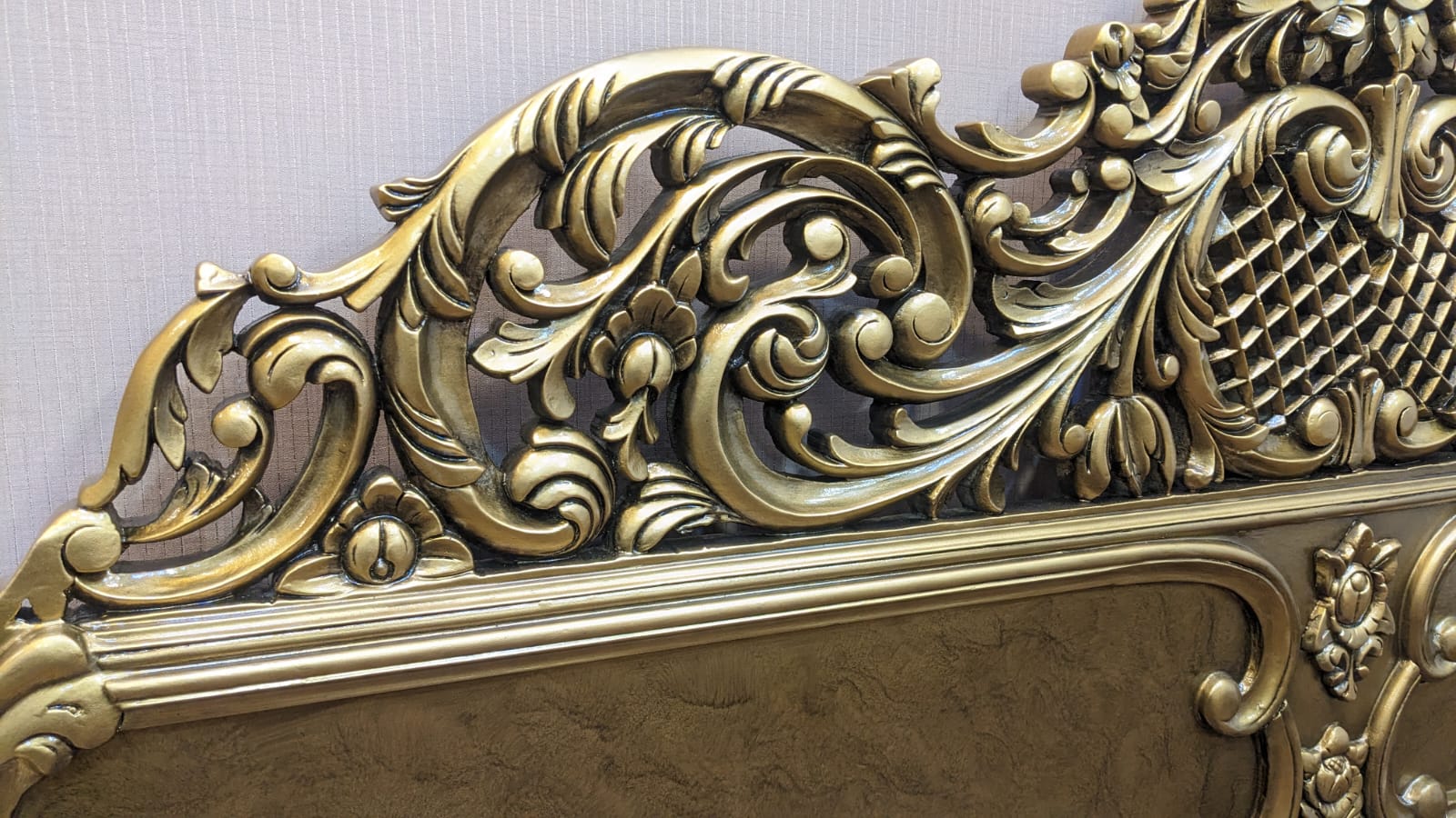 Solid Sheesham Wood Chinioti King Size Bed Set